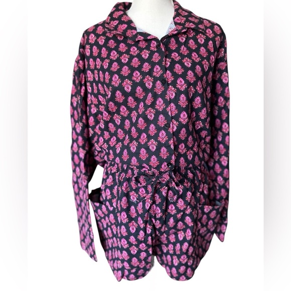 Free People. Flannel Play Date Set. Black. Medium. NEW - Picture 7 of 10